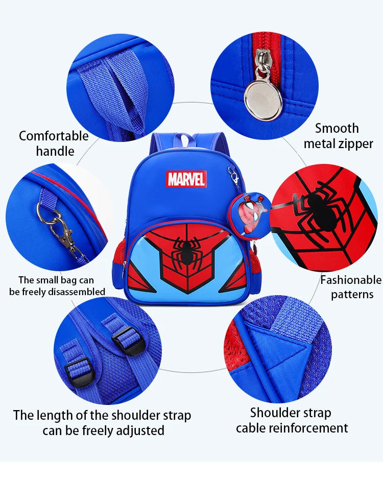 Marvel Kids Backpack Collection – Spiderman, Iron Man & Captain America