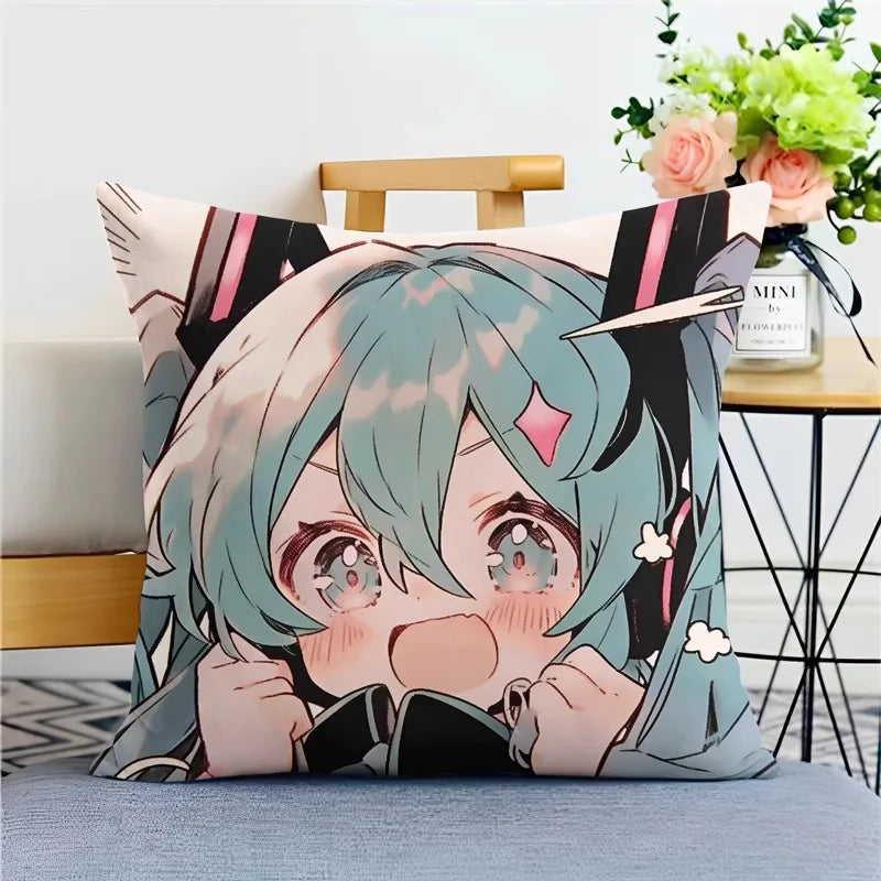 Hatsune Miku Anime Throw Pillow Covers