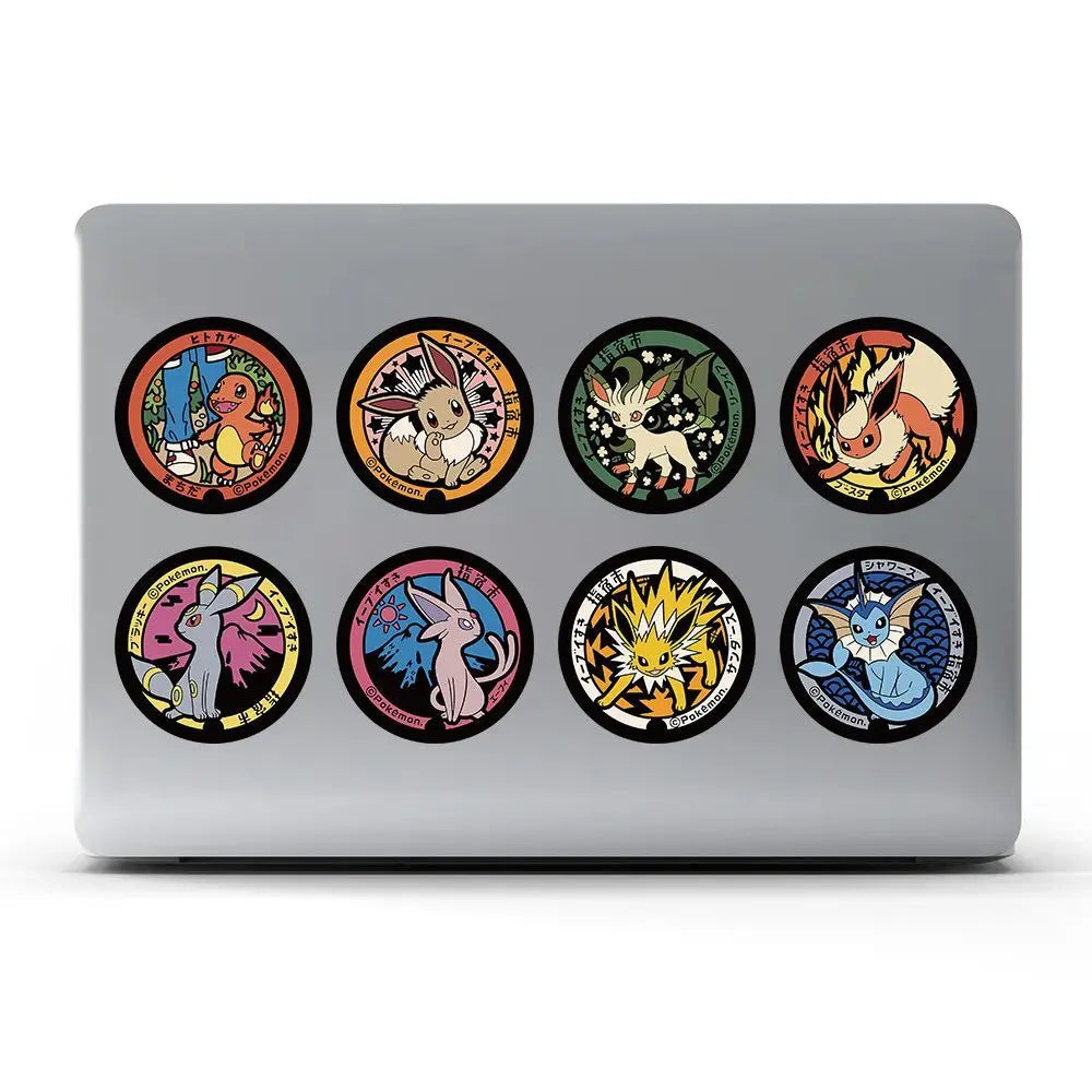 Pokémon Round Sticker Roll – 500pcs Waterproof PVC Stickers