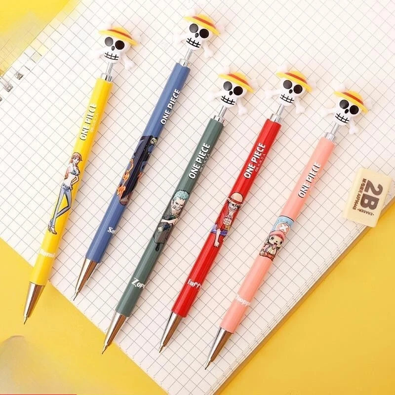 One Piece Mechanical Pencil – 0.7mm Anime Stationery (Random Character)