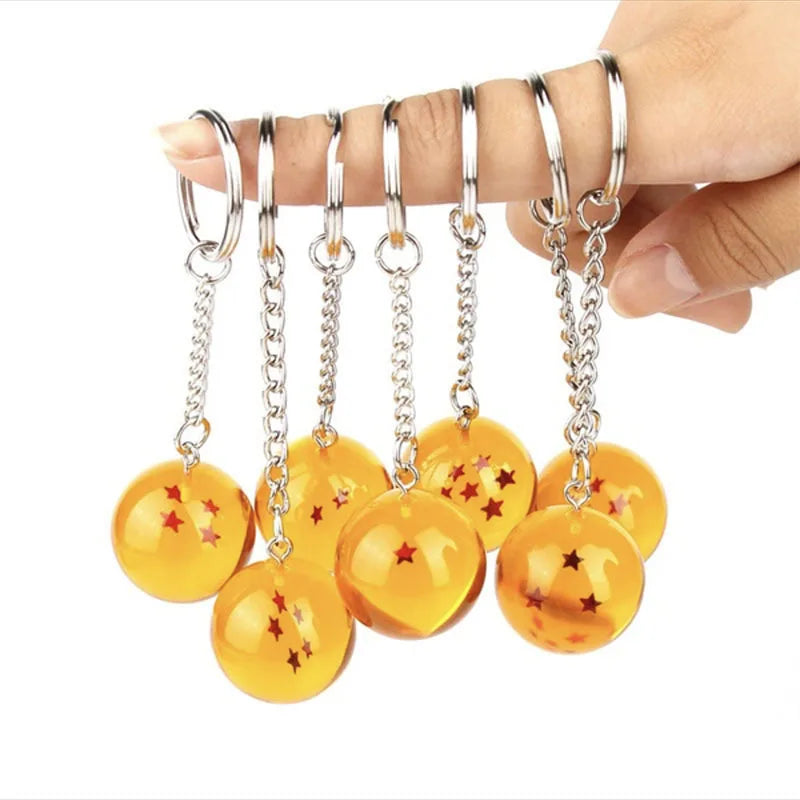 Dragon Ball Z Crystal Ball Keychain – Choose Your Star