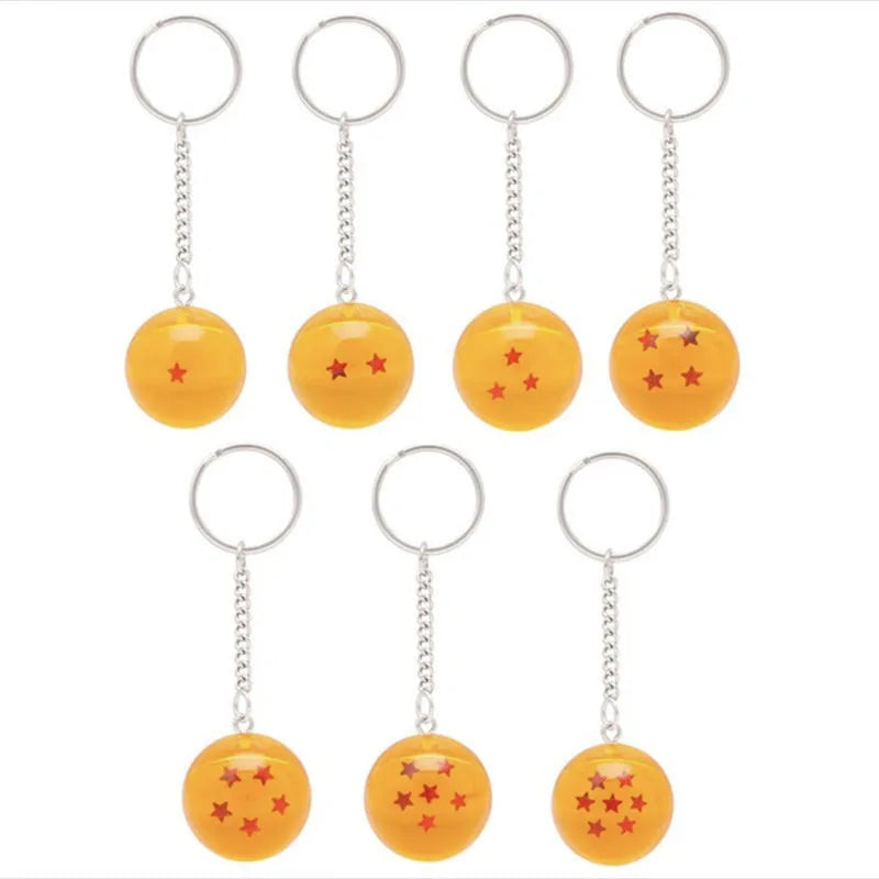 Dragon Ball Z Crystal Ball Keychain – Choose Your Star