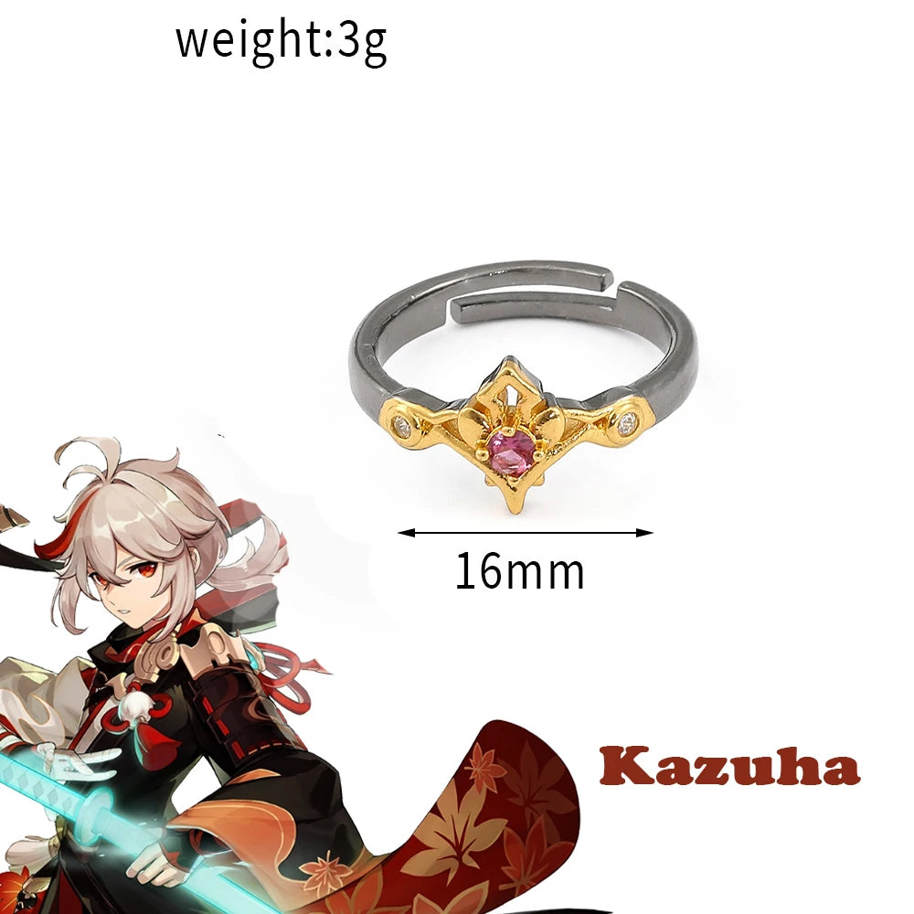 Genshin Impact Character Rings – Anime Jewelry Collection