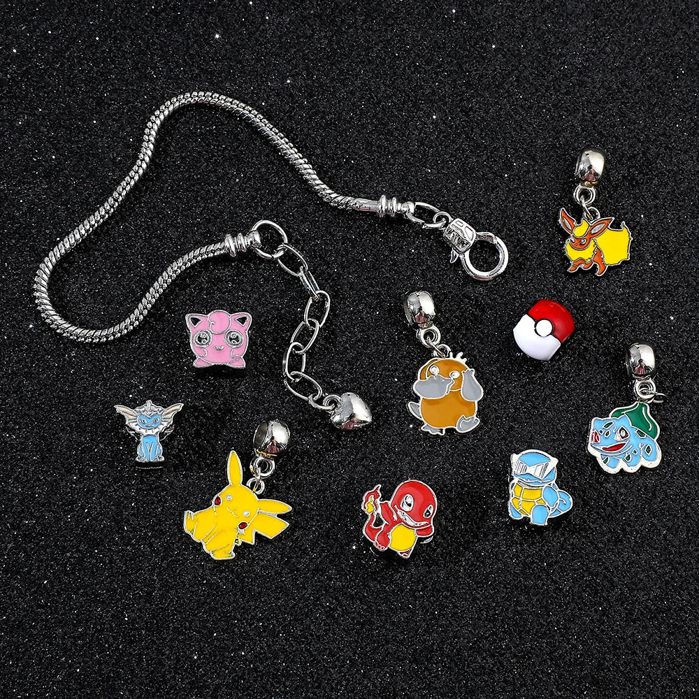 Pokémon Charm Bracelet – Poké Ball & Character Dangle Charms