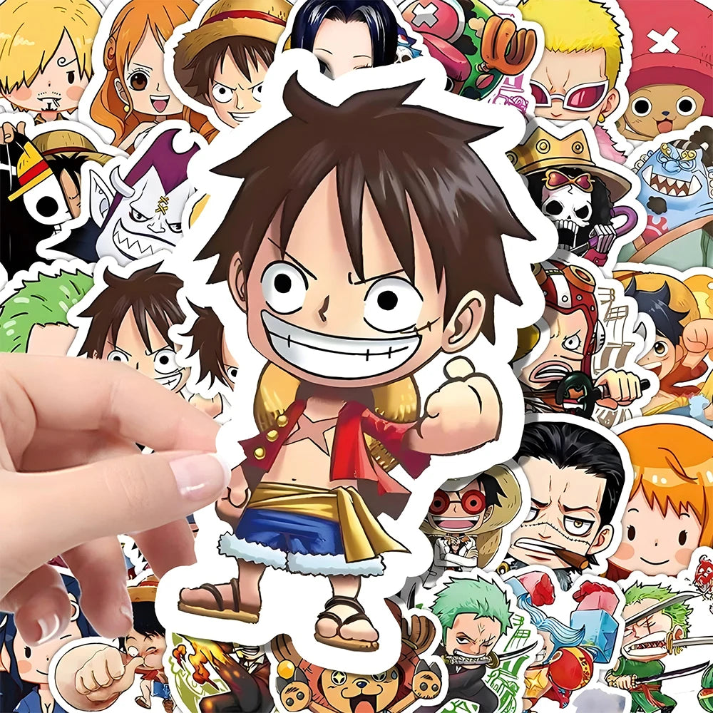 One Piece Sticker Pack – 55pcs Waterproof Vinyl Decals