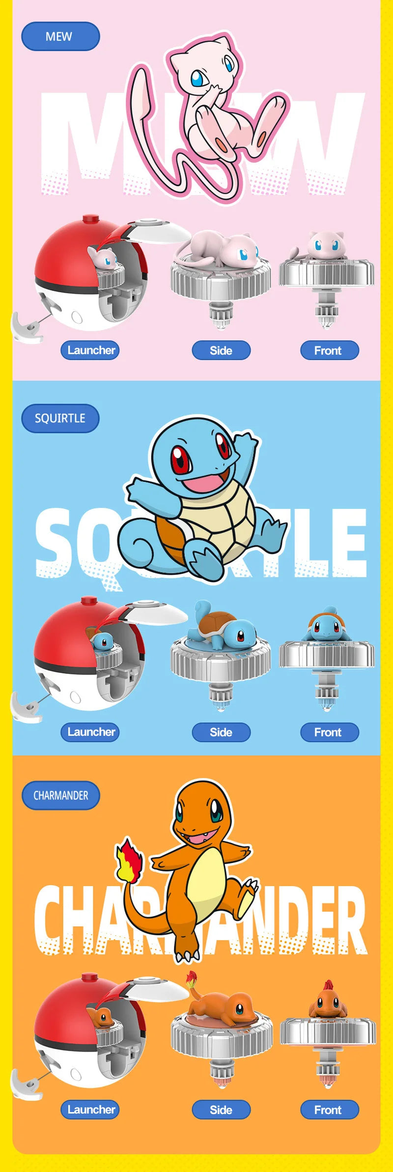 Pokémon Pokéball Gyro Battle Spinning Top Toy Set