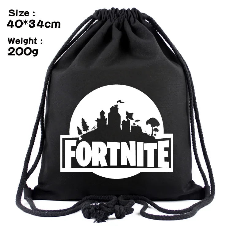 Fortnite Bundle Pocket Large Capacity Fashionable Basketball Storage Bag Sports Backpack Portable Canvas Backpack