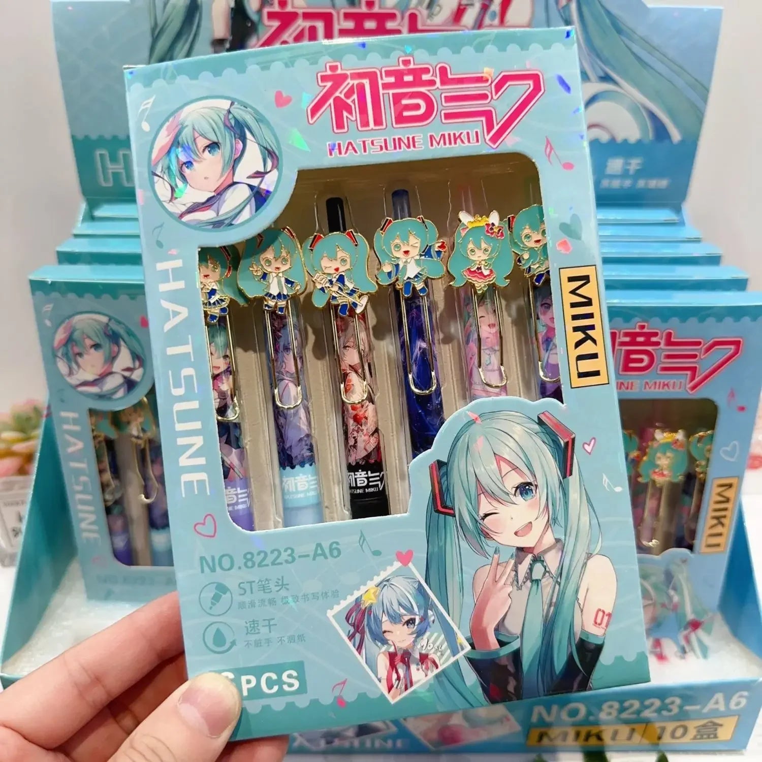 Hatsune Miku Gel Pen Set (6 pens)