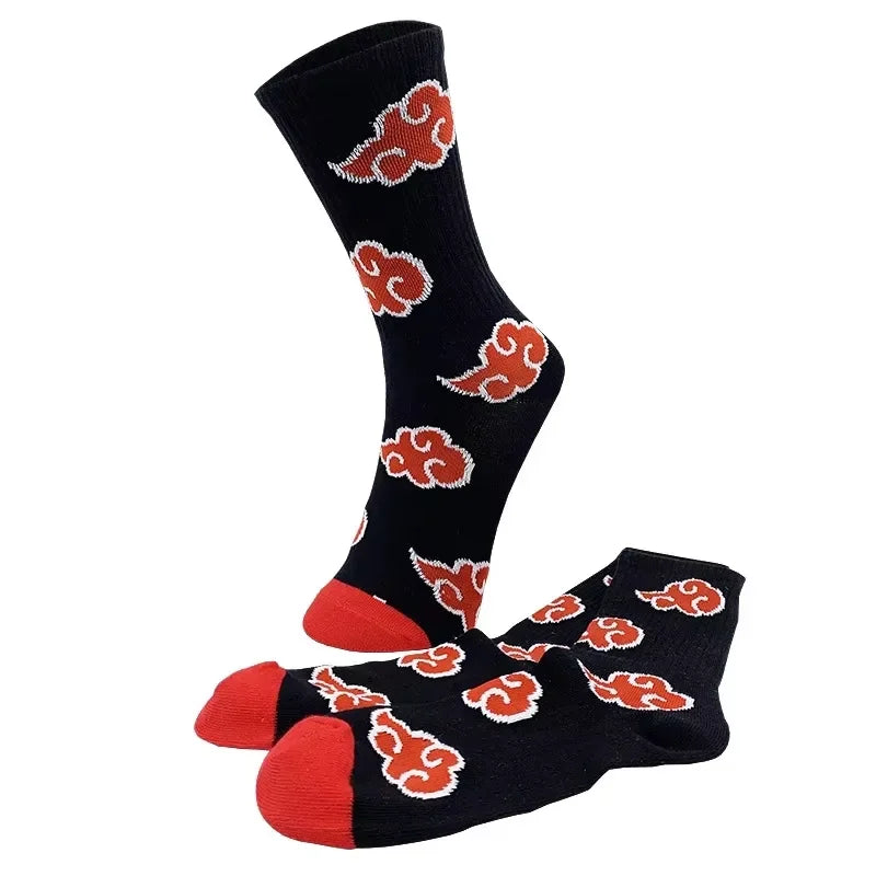 Naruto Akatsuki Cloud Crew Socks – Adult Size