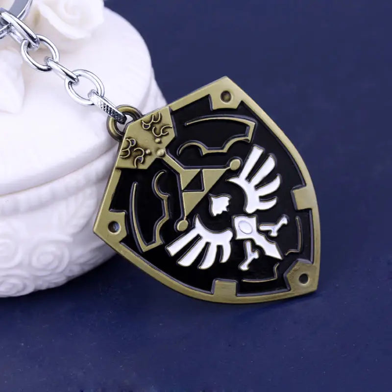 Legend of Zelda - Hylian Shield Metal Keychain