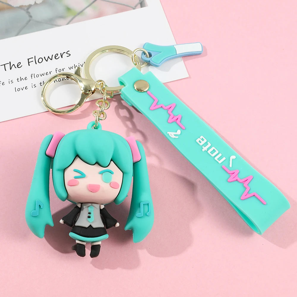 Hatsune Miku Keychain with Charm Strap