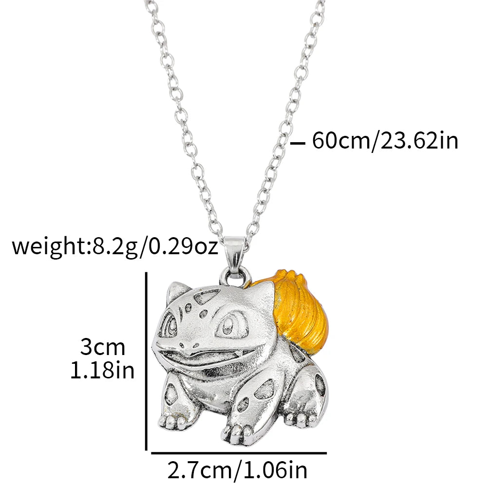 Pokemon Character Pendant Necklace – Charmander, Bulbasaur or Gengar – 60cm Chain