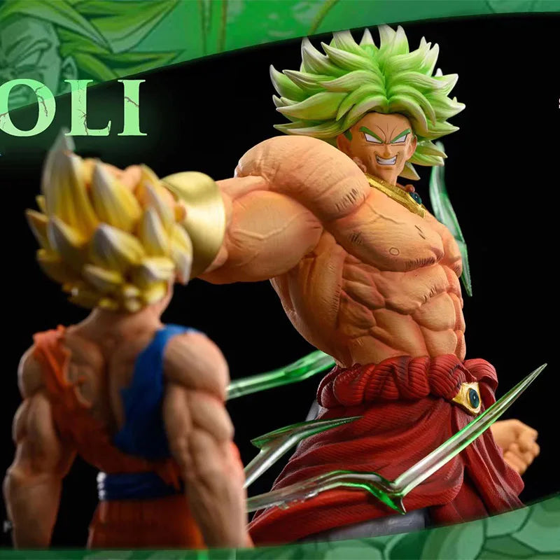 Dragon Ball Z Broly vs Goku Figurine – 28cm / 20cm Figurine