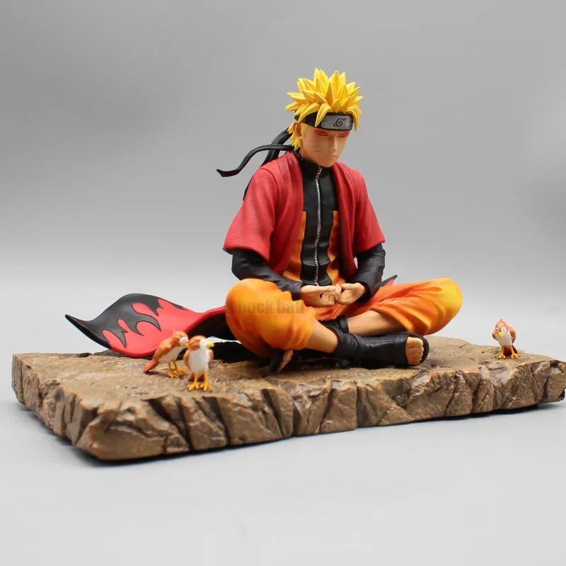 Naruto Sage Mode Statue – Meditation Pose with Scroll & Toads