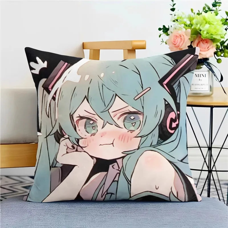 Hatsune Miku Anime Throw Pillow Covers