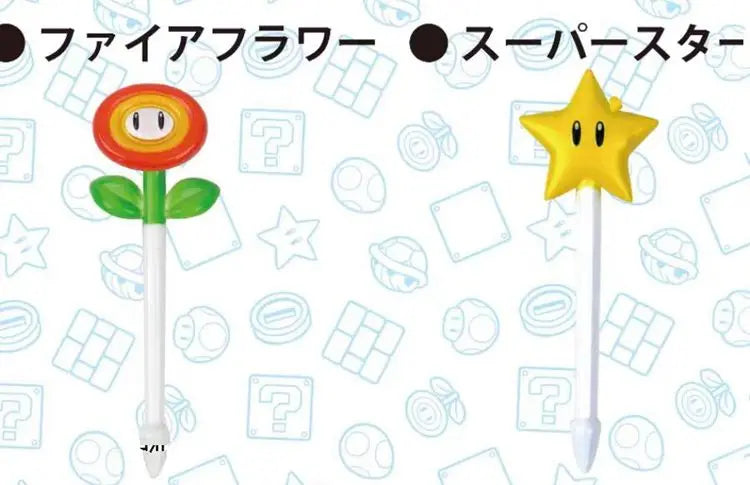 Super Mario Food Picks Set – 8-Piece Bento & Snack Decor Pack