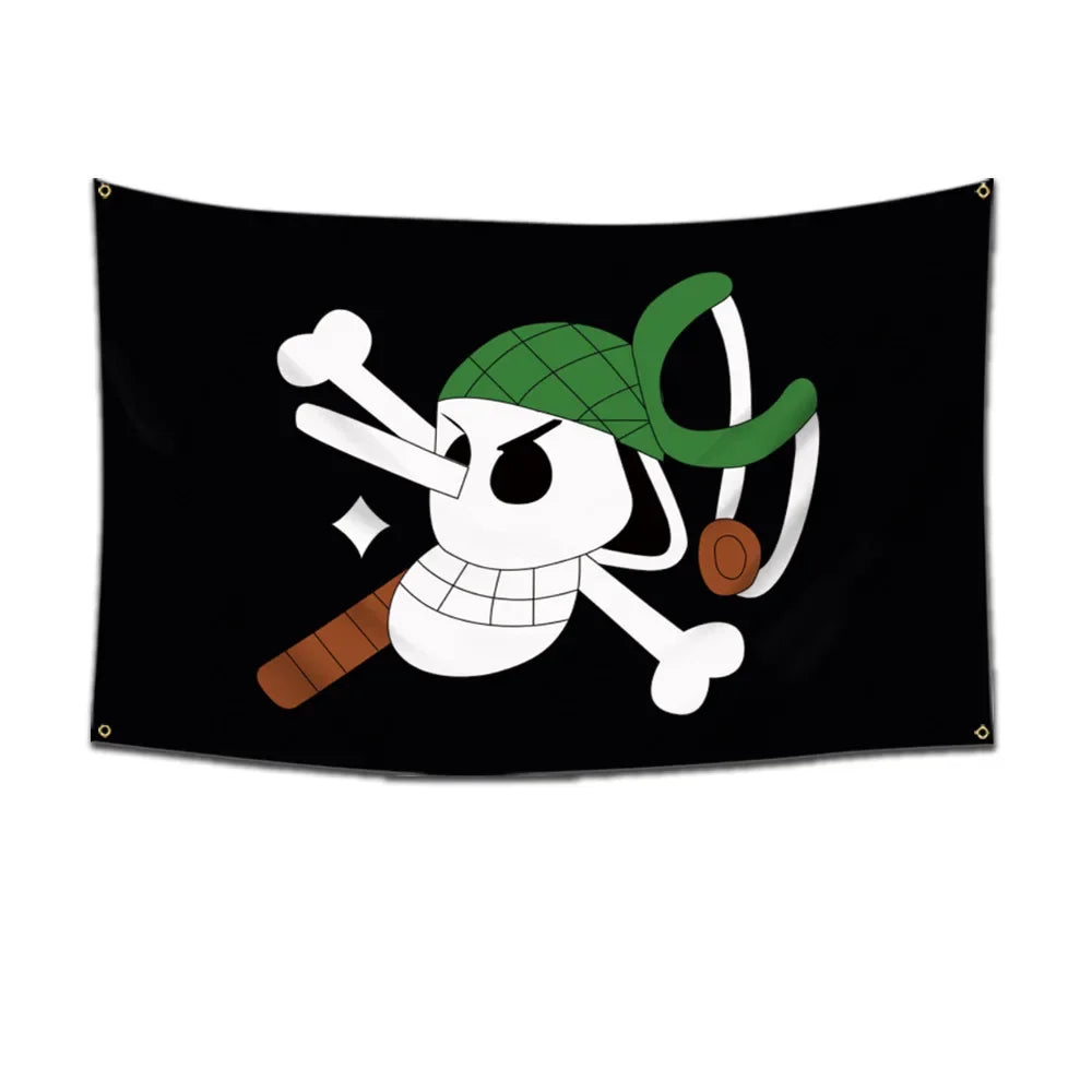 One Piece Pirate Flag Tapestry – 60x90cm Anime Wall Banner (Multiple Variants)