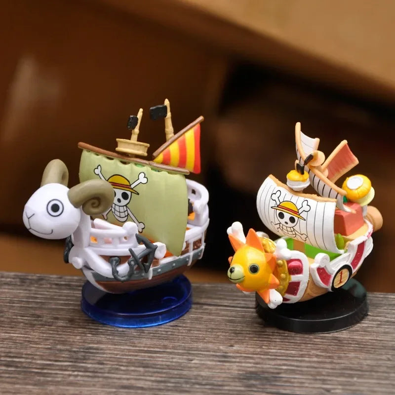 One Piece - Going Merry & Thousand Sunny Mini Ship Models