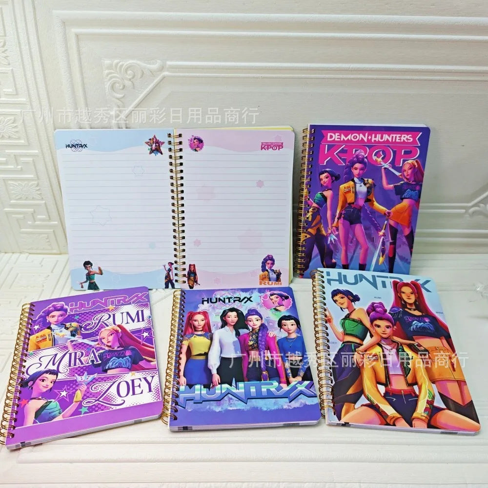 K-Pop Demon Hunters Spiral Notebook – Random Design (15 × 20.2 cm)