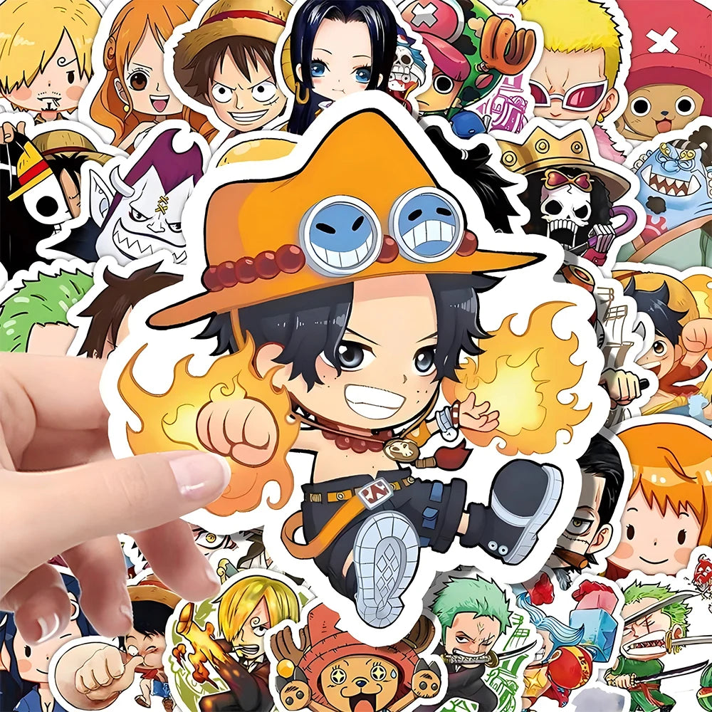 One Piece Sticker Pack – 55pcs Waterproof Vinyl Decals