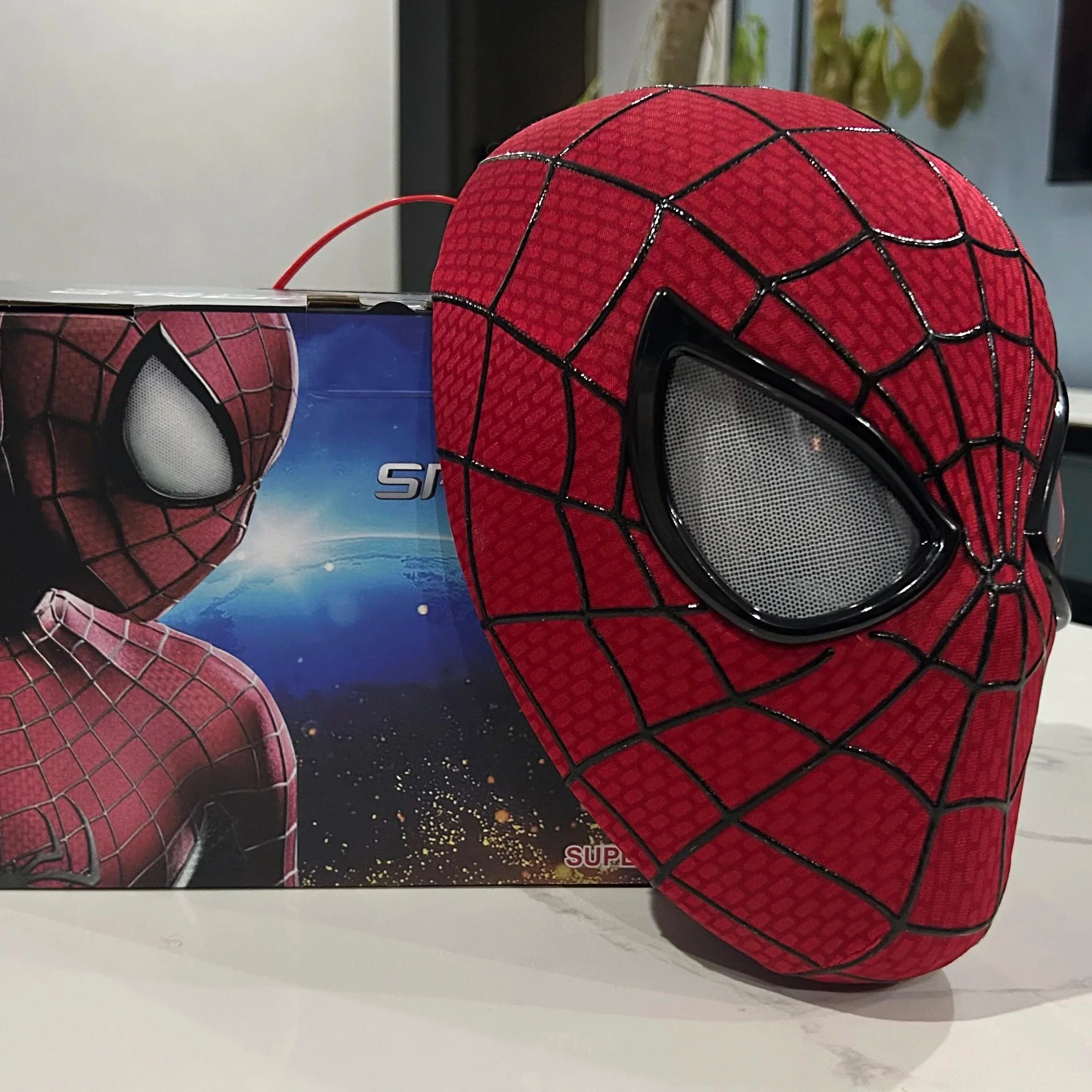 Miles Morales Spider-Verse Blinking Eye Mask