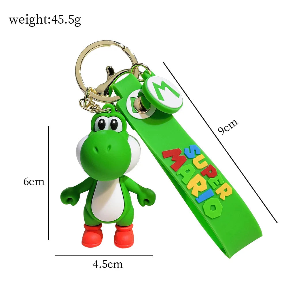 uper Mario Character Keychain – Mario, Luigi, Yoshi & More