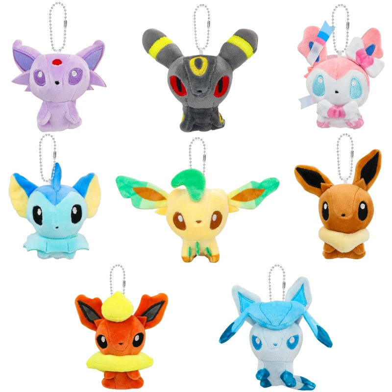 Pokémon Plush Keychain Dolls – Eeveelutions & Glow-in-the-Dark Ghost Types