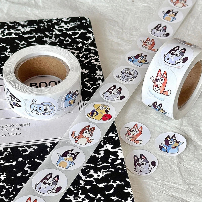 Bluey - 500 Sheets/Roll Sticker