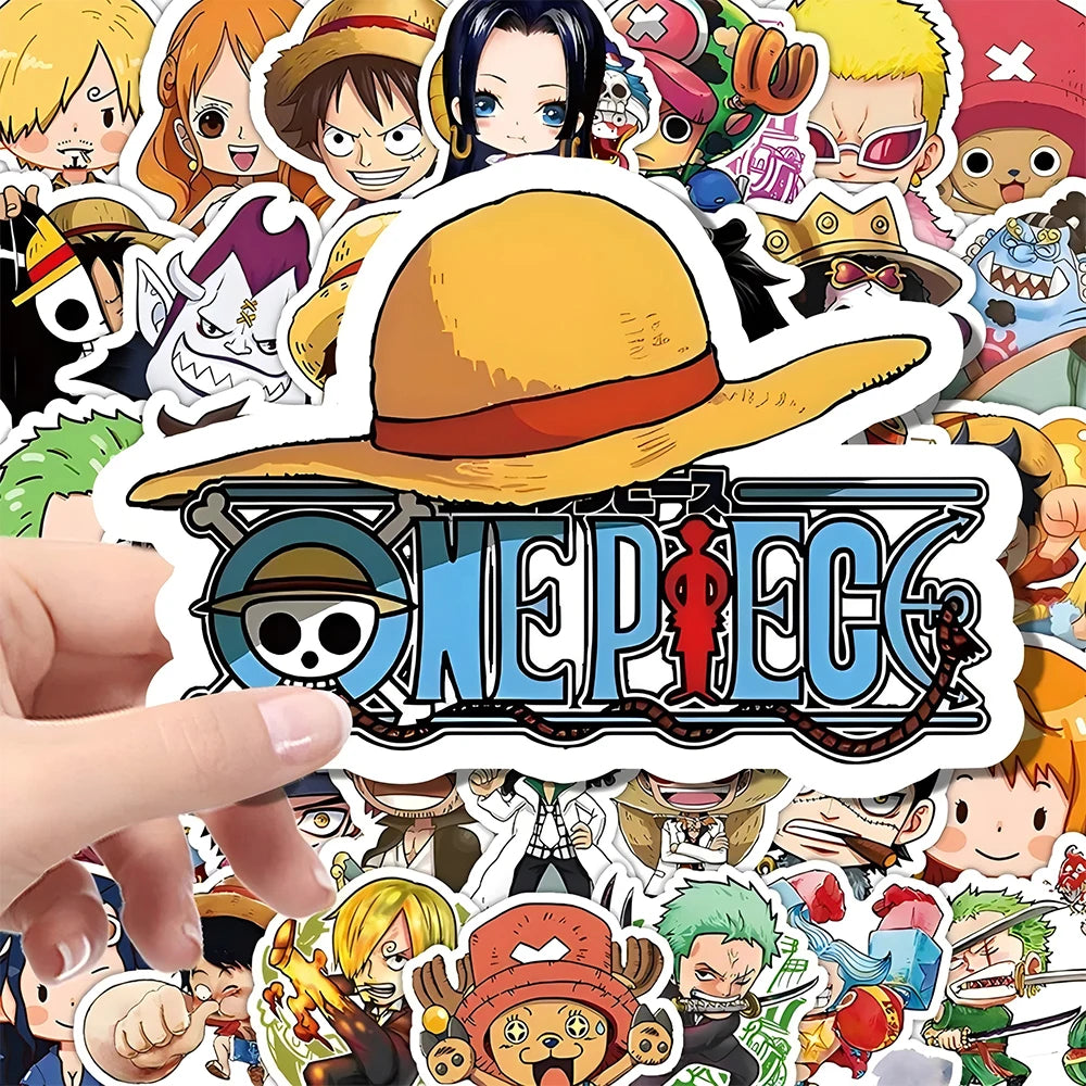 One Piece Sticker Pack – 55pcs Waterproof Vinyl Decals