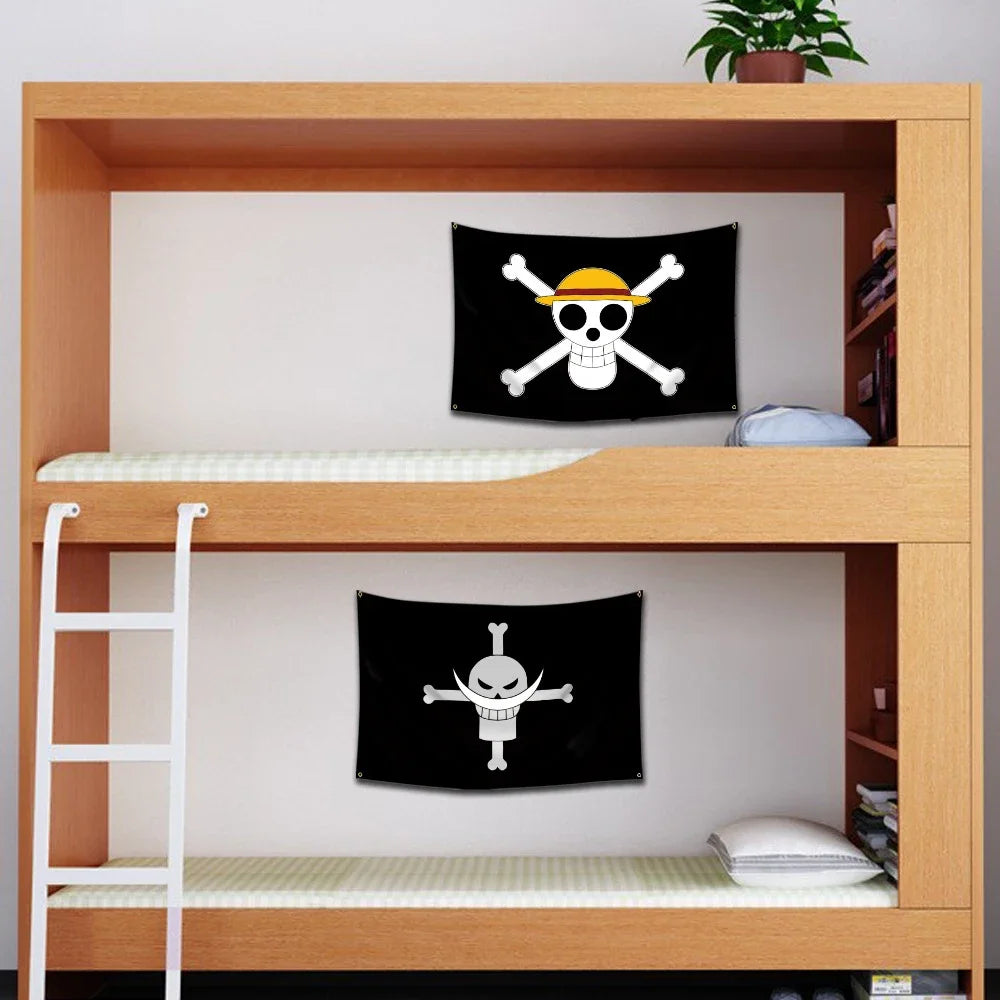 One Piece Pirate Flag Tapestry – 60x90cm Anime Wall Banner (Multiple Variants)