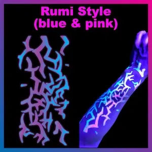 UV Glow Temporary Tattoos – Cut, Apply & Glow