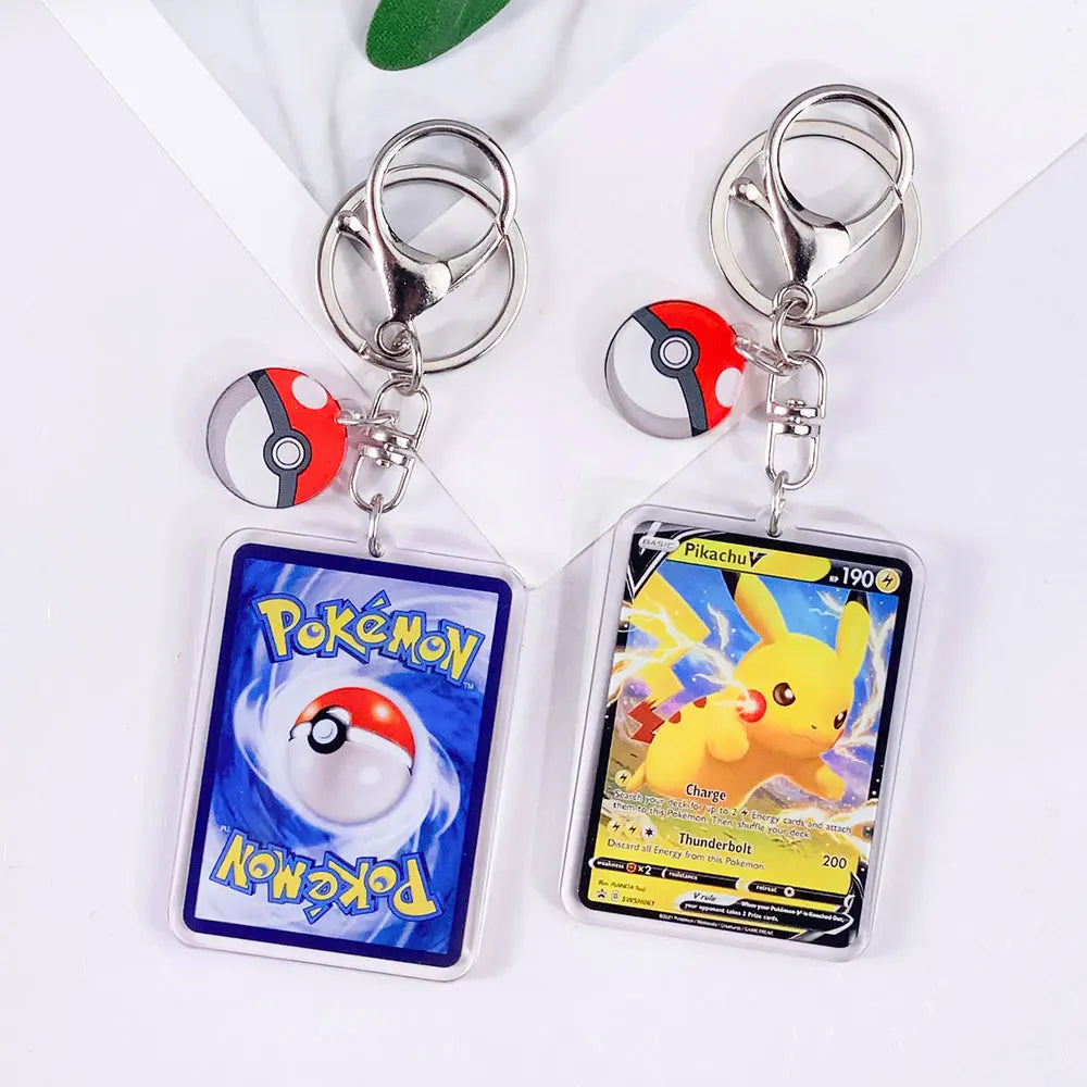 Mini Pokémon Card Keychain