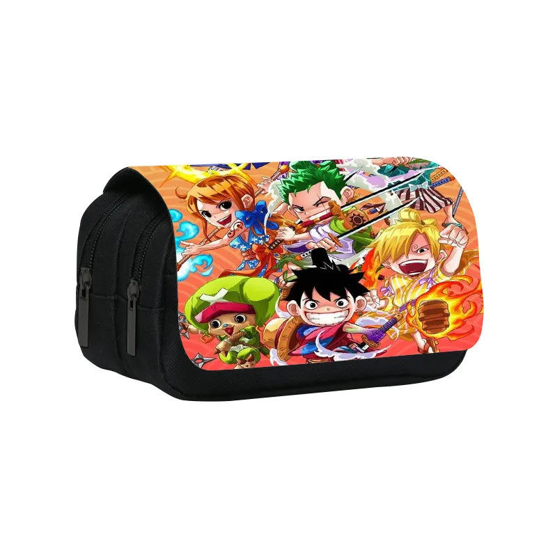One Piece Zipper Pencil Case – Anime Stationery Bag