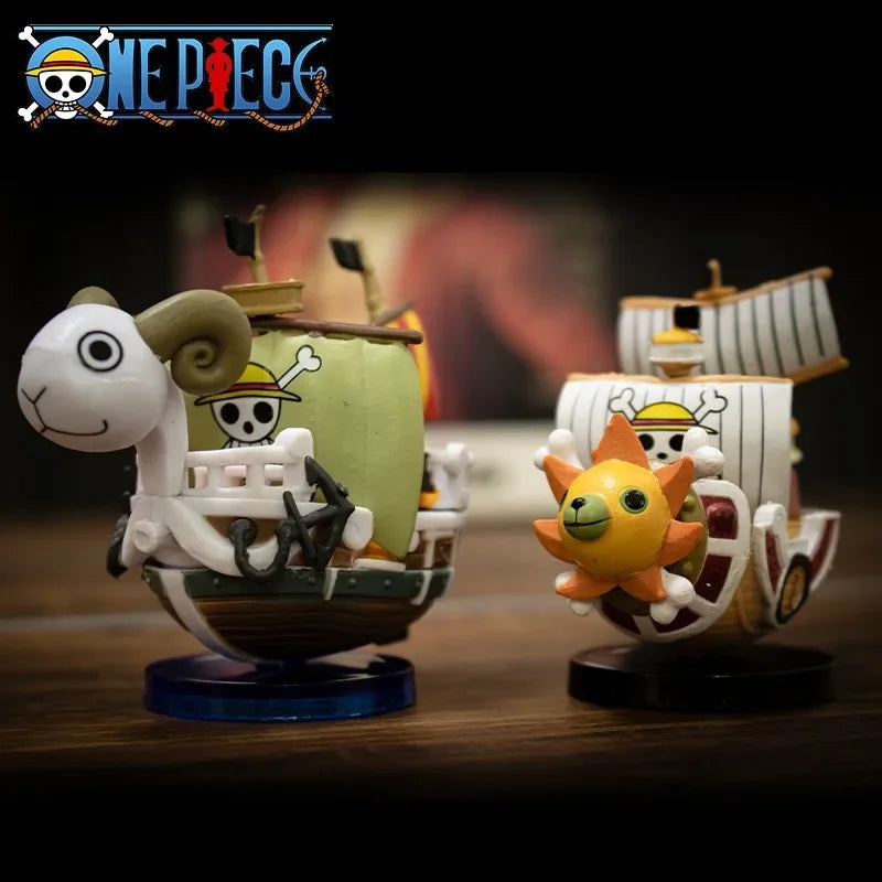 One Piece - Going Merry & Thousand Sunny Mini Ship Models