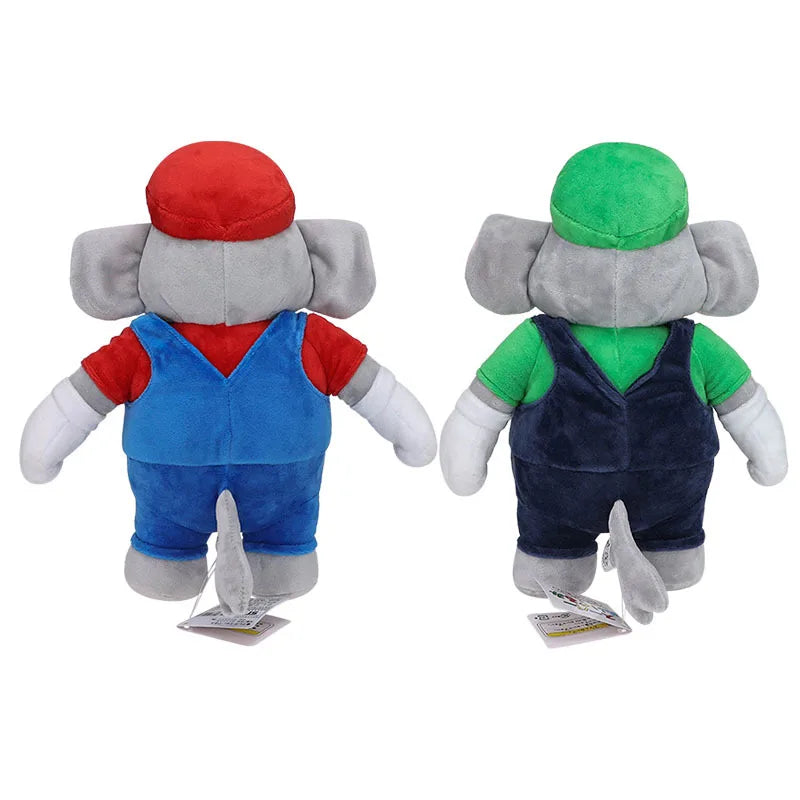 Super Mario & Luigi Elephant Plush Toys – 27cm Soft Collectible Figures