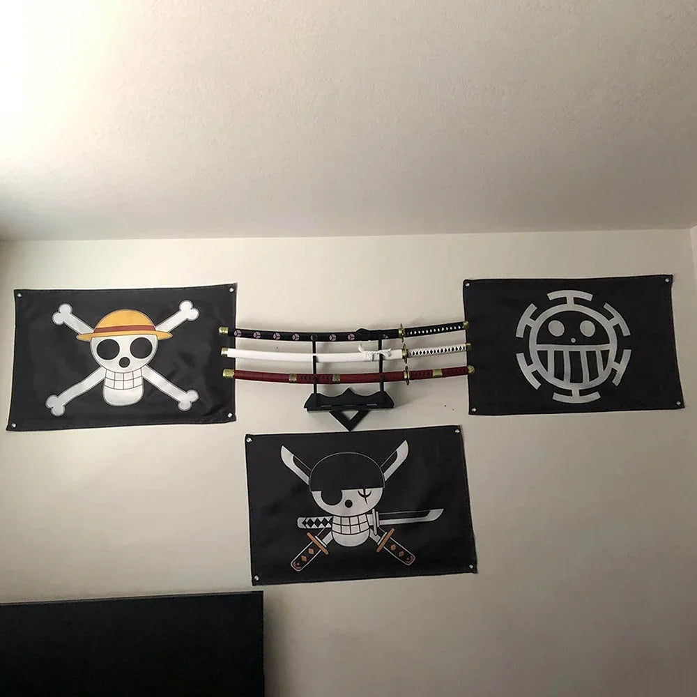 One Piece Pirate Flag Tapestry – 60x90cm Anime Wall Banner (Multiple Variants)