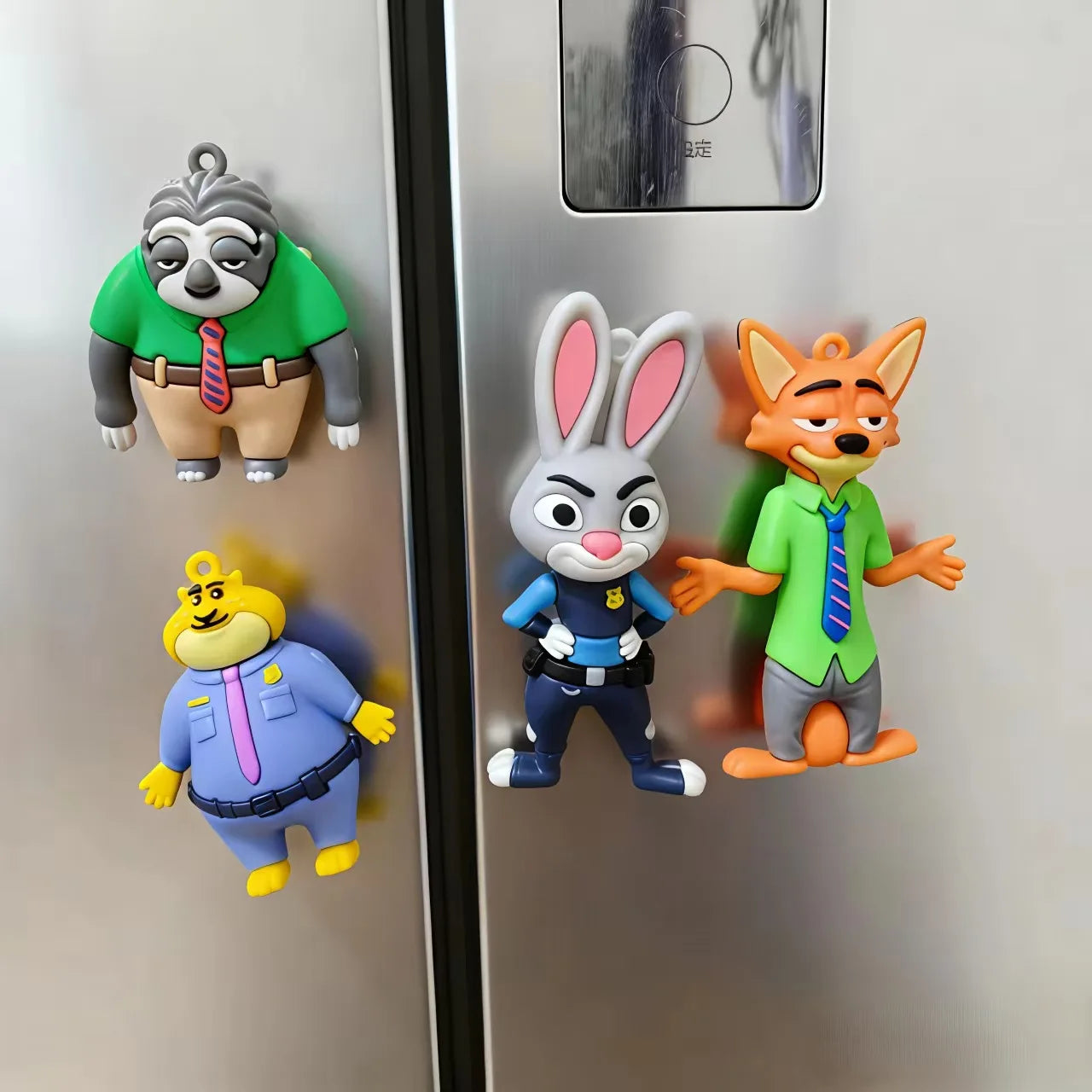 Zootopia 3D Fridge Magnets – Character Magnet Set (4pcs)