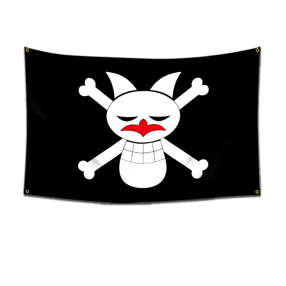 One Piece Pirate Flag Tapestry – 60x90cm Anime Wall Banner (Multiple Variants)