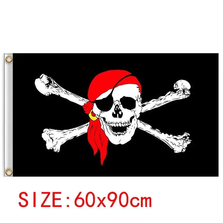 One Piece Pirate Flag Tapestry – 60x90cm Anime Wall Banner (Multiple Variants)