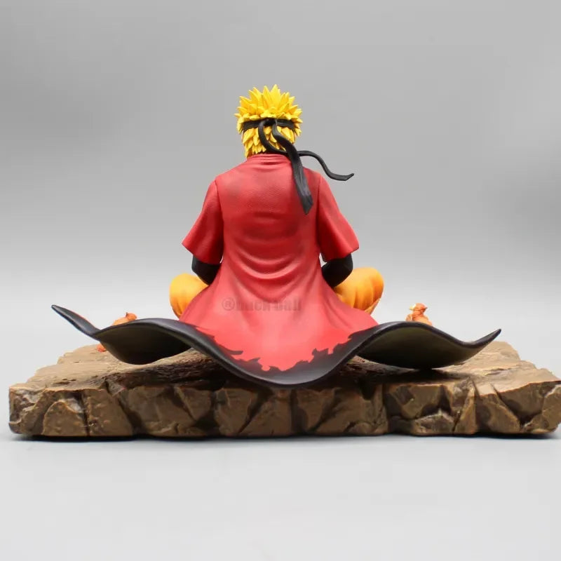 Naruto Sage Mode Statue – Meditation Pose with Scroll & Toads