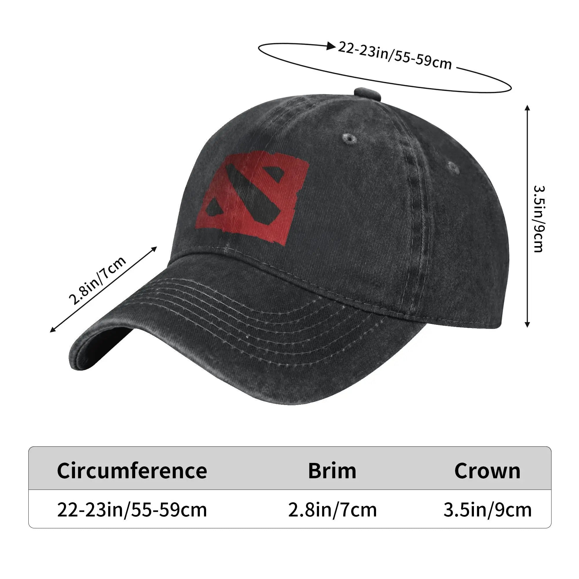Dota 2 Logo Baseball Cap – Adjustable Gamer Hat