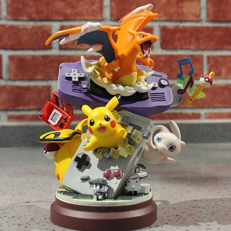 Pokémon Classic Gaming Diorama – Pikachu, Charizard & Mew Figure (20cm)