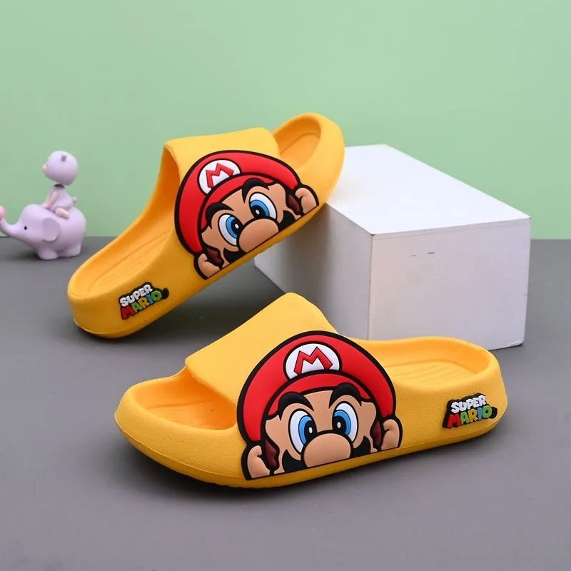 Super Mario Kids Slide Sandals – Soft, Non-Slip, All-Season Slippers