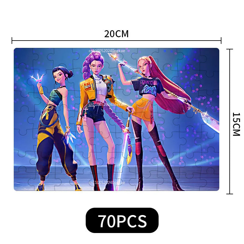 K-Pop Demon Hunters 70-Piece Mini Puzzle (Multiple Variants)