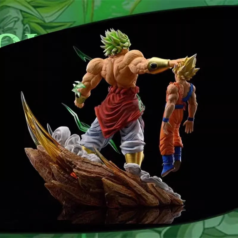 Dragon Ball Z Broly vs Goku Figurine – 28cm / 20cm Figurine