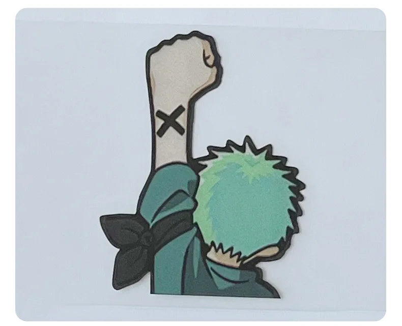 One Piece Crew Car Sticker – Straw Hat Pirates Rear Window Decal (38 × 8 cm)