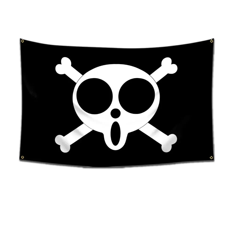 One Piece Pirate Flag Tapestry – 60x90cm Anime Wall Banner (Multiple Variants)