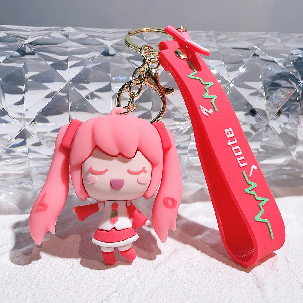 Hatsune Miku Keychain with Charm Strap