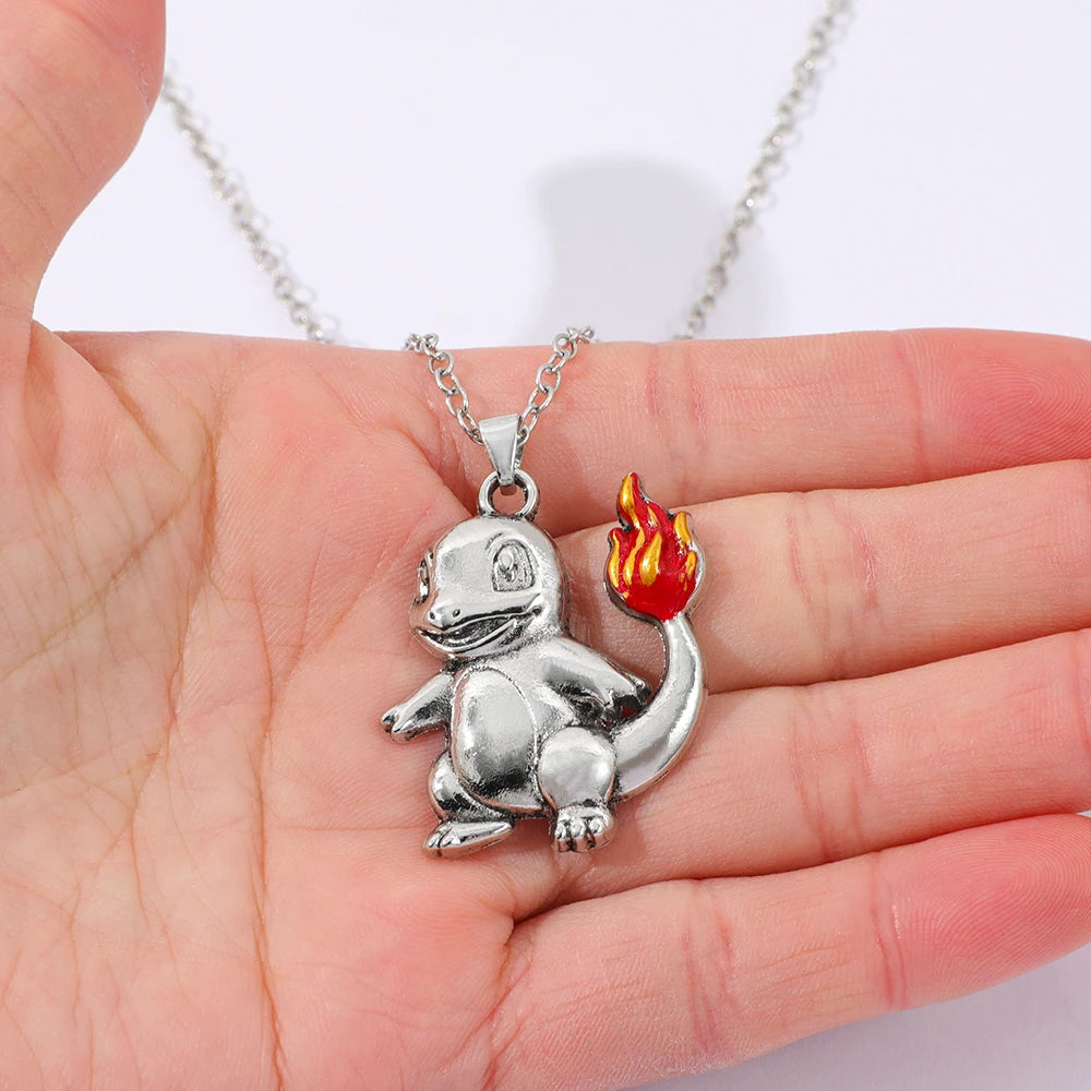 Pokemon Character Pendant Necklace – Charmander, Bulbasaur or Gengar – 60cm Chain