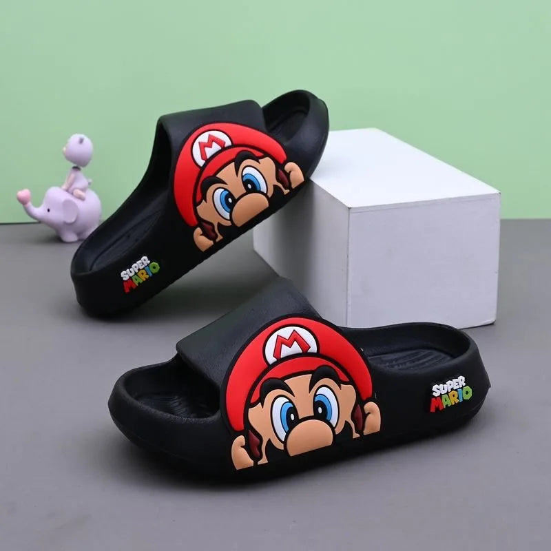 Super Mario Kids Slide Sandals – Soft, Non-Slip, All-Season Slippers